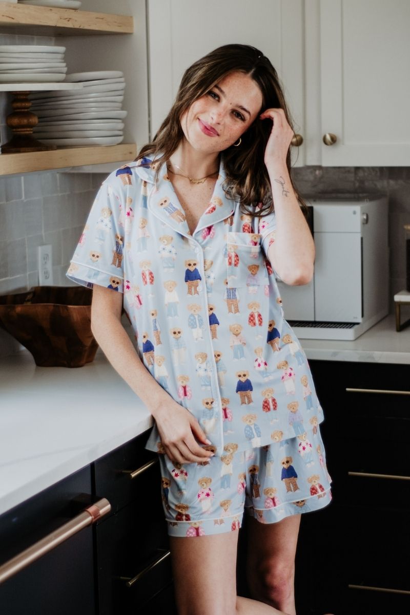 Teddy Bears Wholesale Short Pajamas for Women