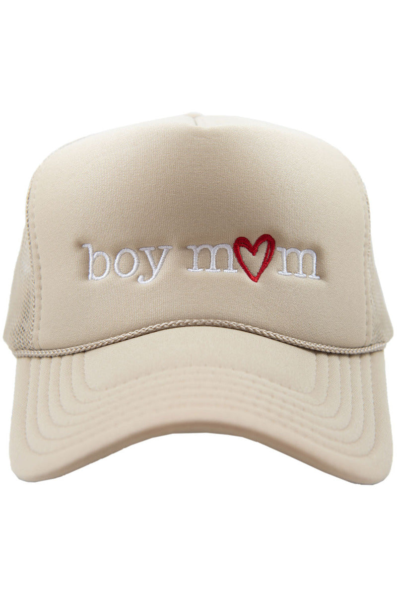 Boy Mom (Red Heart) Foam Wholesale Trucker Hat