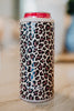 Brown Leopard Wholesale Slim Can Sleeve