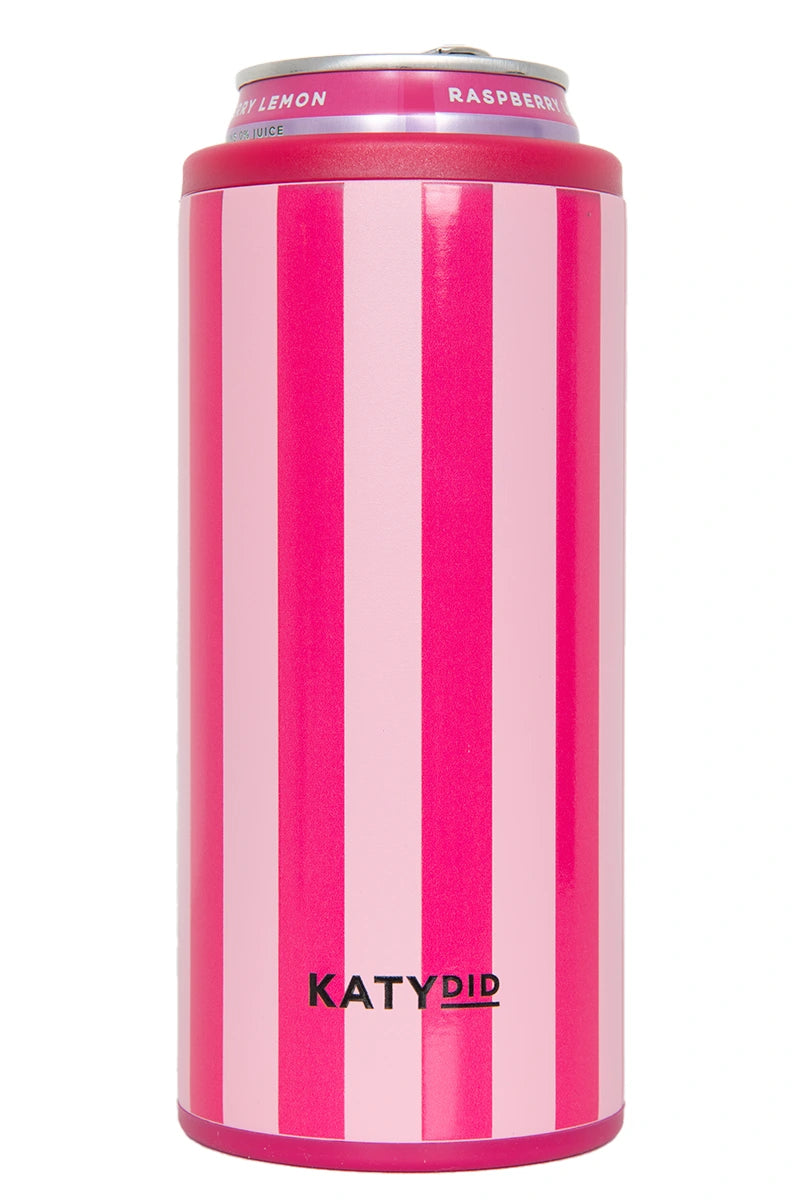 Pink and Hot Pink Striped Wholesale Drink Koozie
