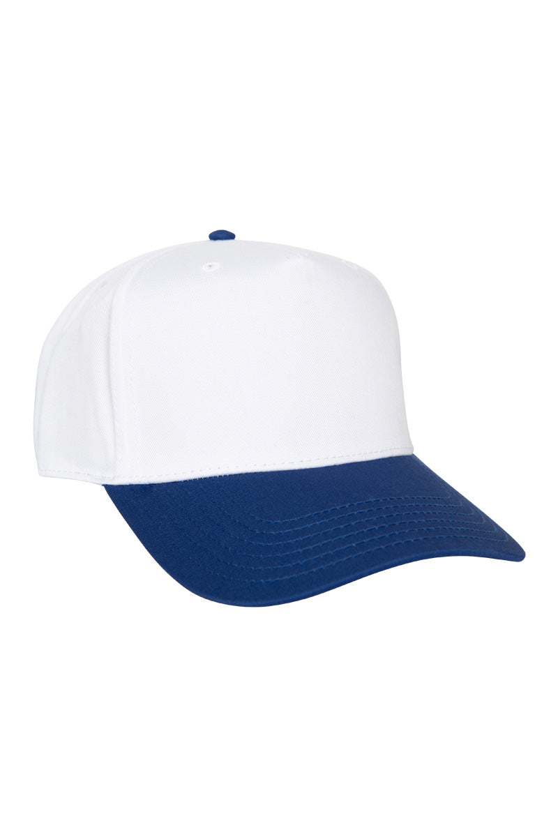 Blue and White Wholesale Retro Two-Toned Vintage Hat