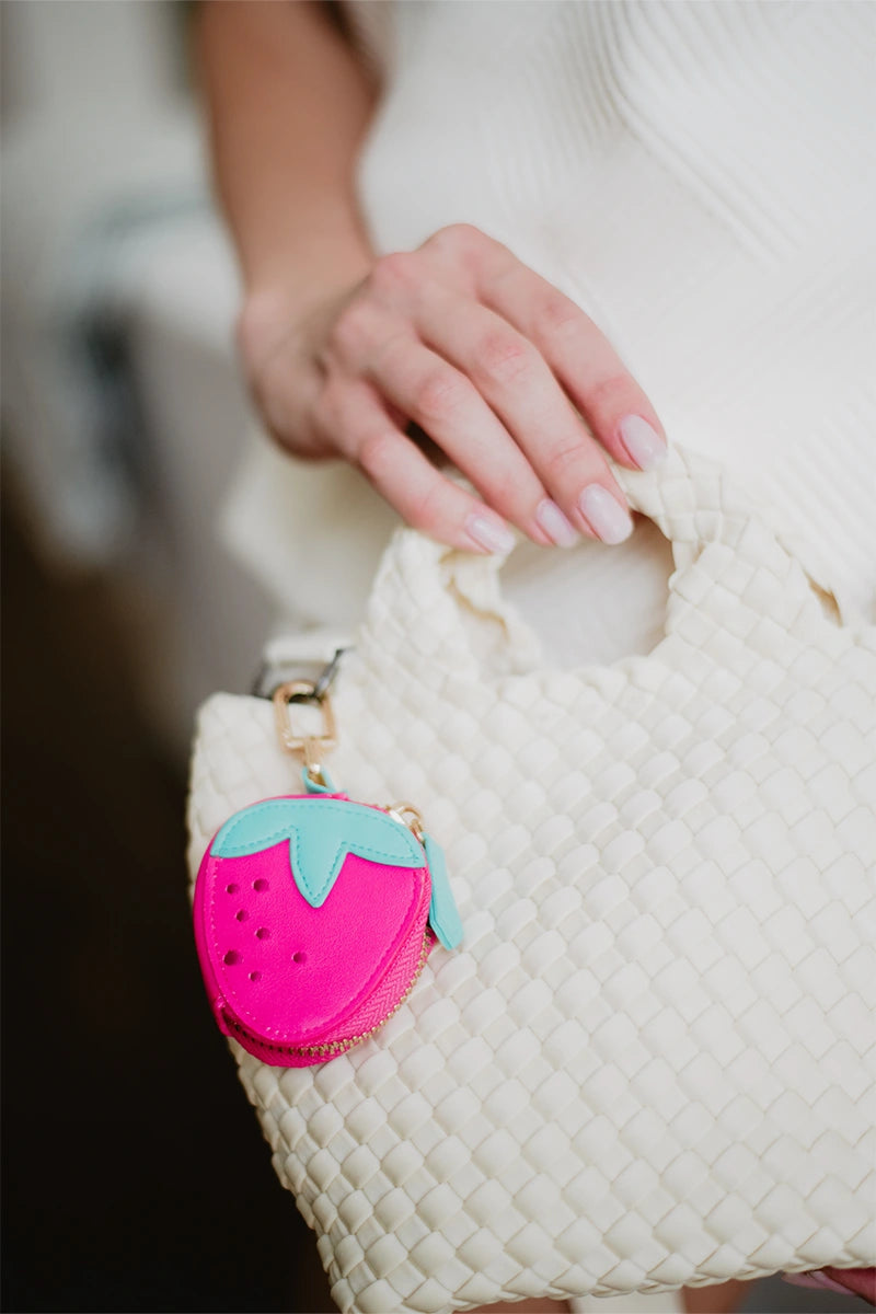 Strawberry Wholesale Coin Pouch Keychain