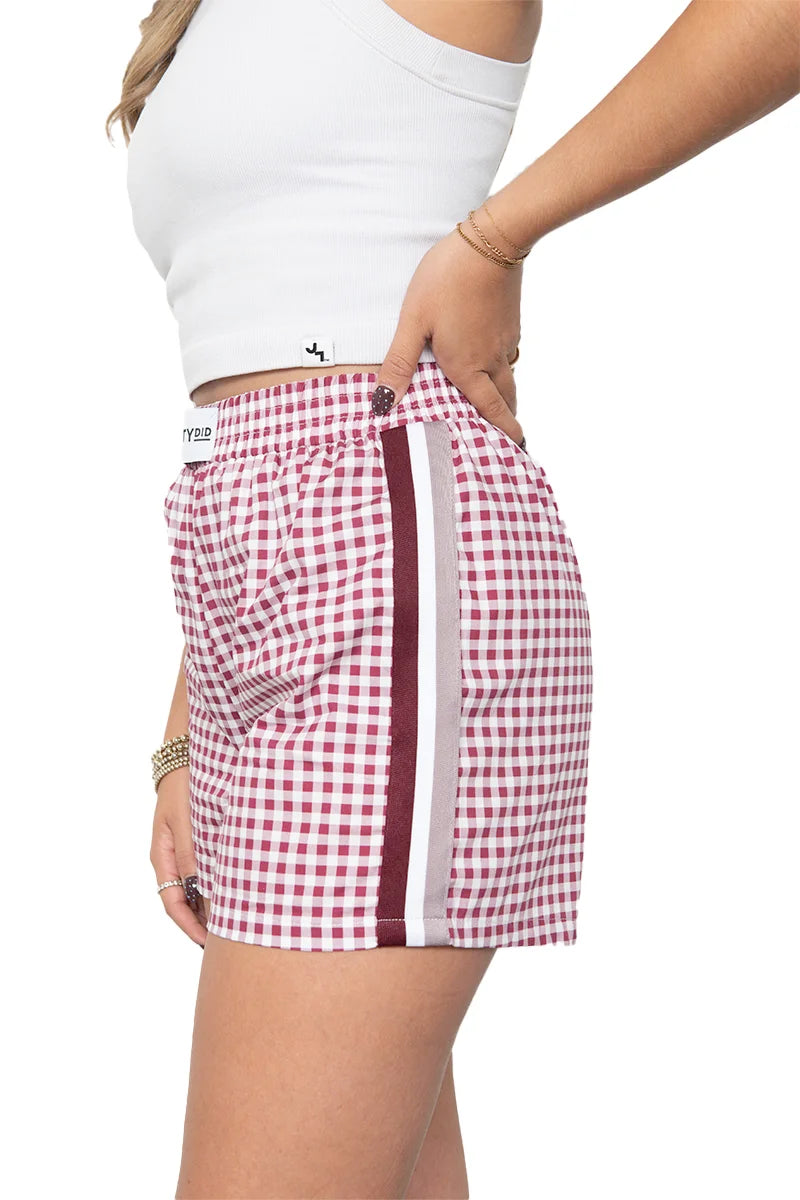 Maroon Wholesale Boxers Plaid