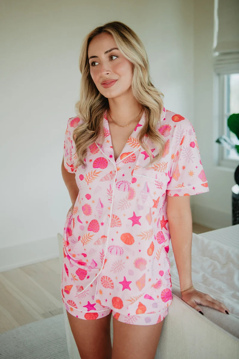 Beach Seashells Wholesale PJ Short Sets