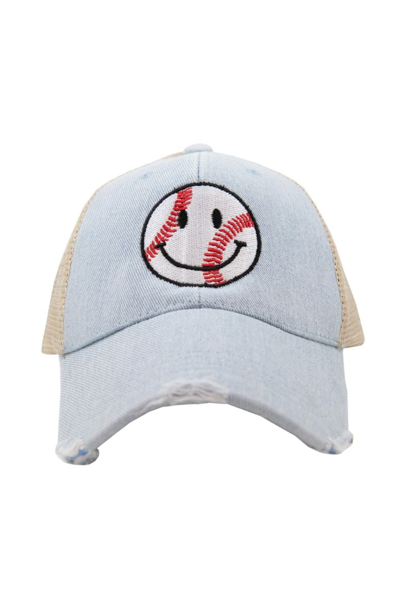Baseball Happy Face Trucker Wholesale Cute Hat