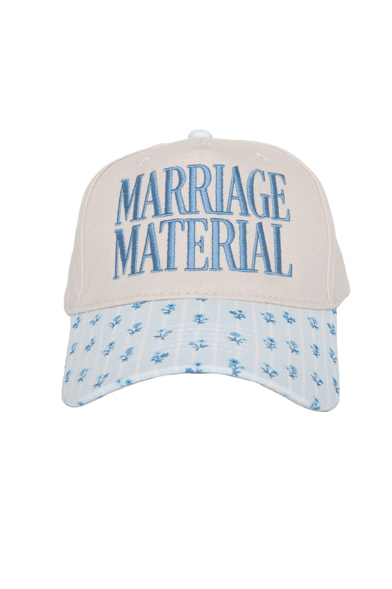 Marriage Material Wholesale Two-Toned Vintage Hat