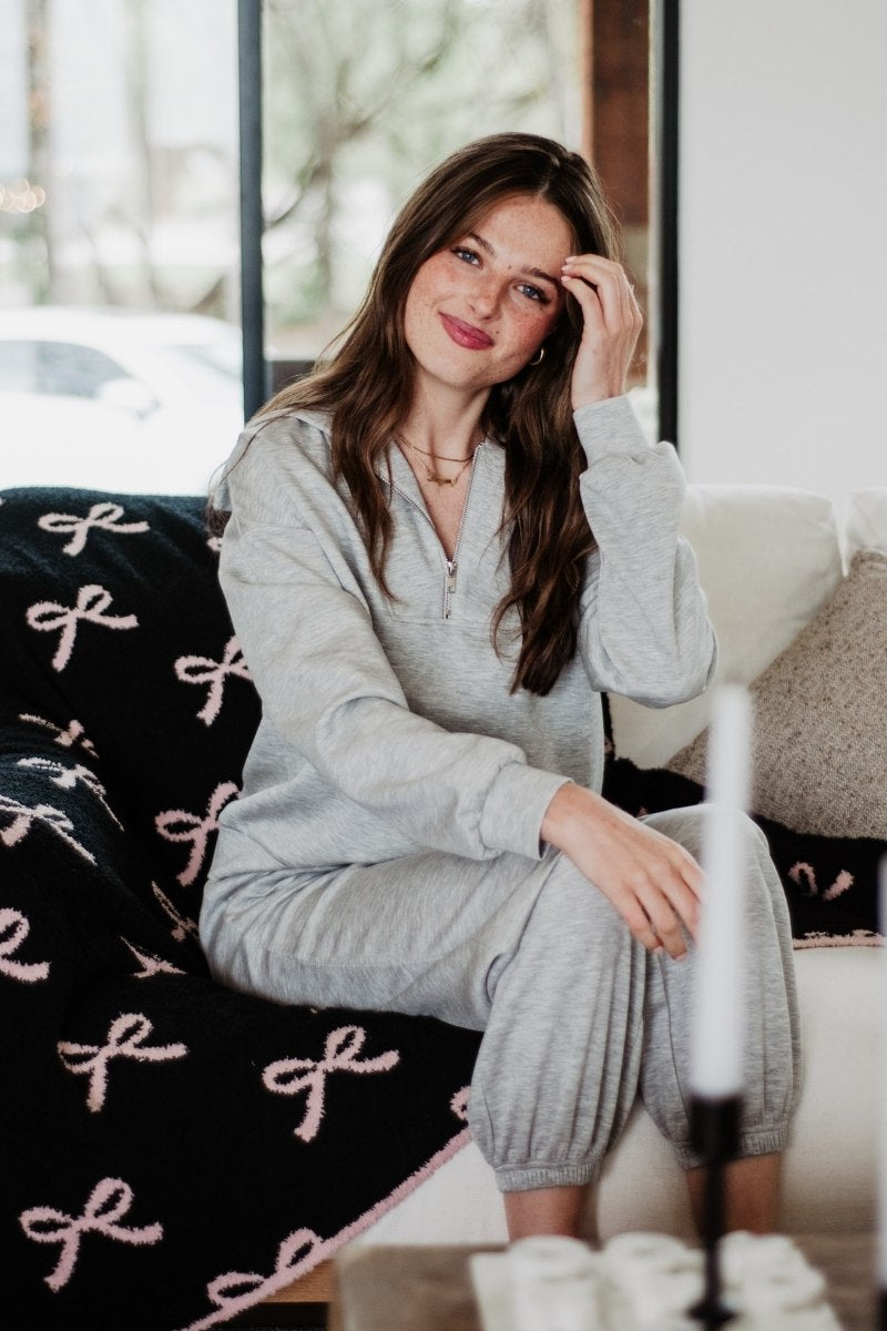 Gray Relaxed Fit Jogger Set