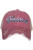 Blessed Wholesale Trucker Hats with Layered Font