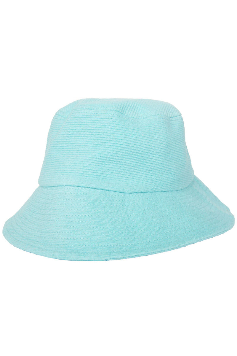 Aqua Corded Wholesale Bucket Hat