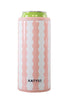 Peach Scalloped Slim Can Cooler Wholesale