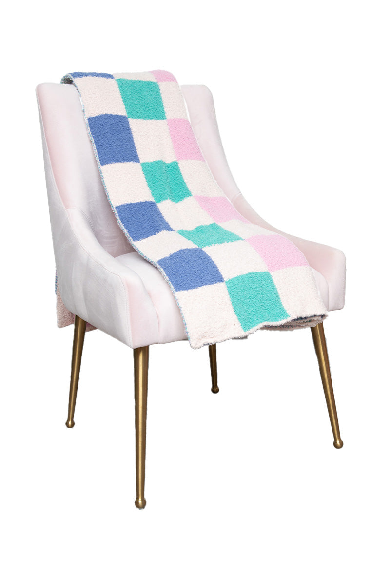 Multicolor Checkered Wholesale Oversized Throw Blanket