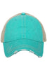 Teal Blank Wholesale Womens Trucker Hat