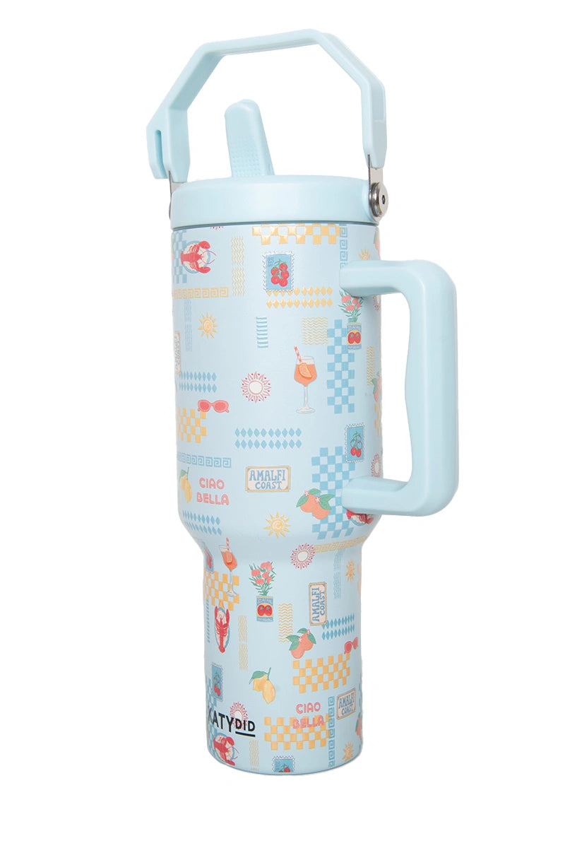 Italian Summer Wholesale Tumbler with Straw