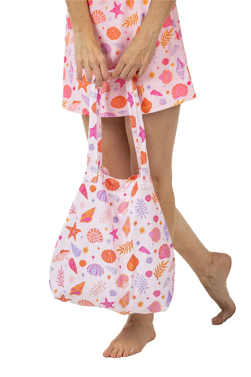 Beach Seashells Wholesale Terry Cloth Beach Bag