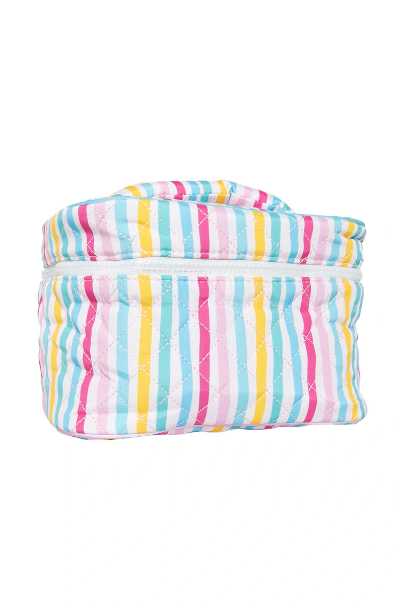 Multicolored Stripes Wholesale Make Up Bag