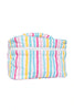 Multicolored Stripes Wholesale Make Up Bag
