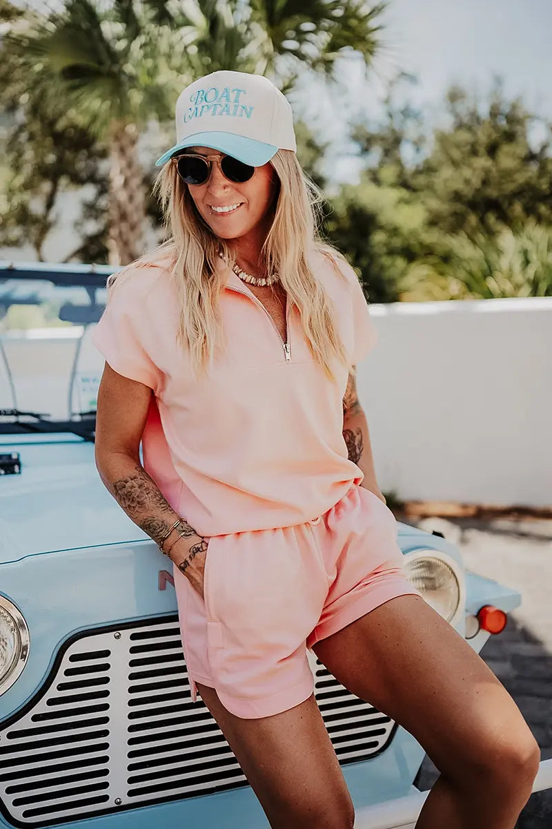 Peach Wholesale Matching Pullover Set
