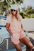 Peach Wholesale Matching Pullover Set