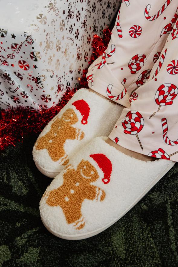 Gingerbread Man Wholesale House Slippers