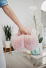 Light Pink Women's Faux Fur Jumbo Slippers Wholesale