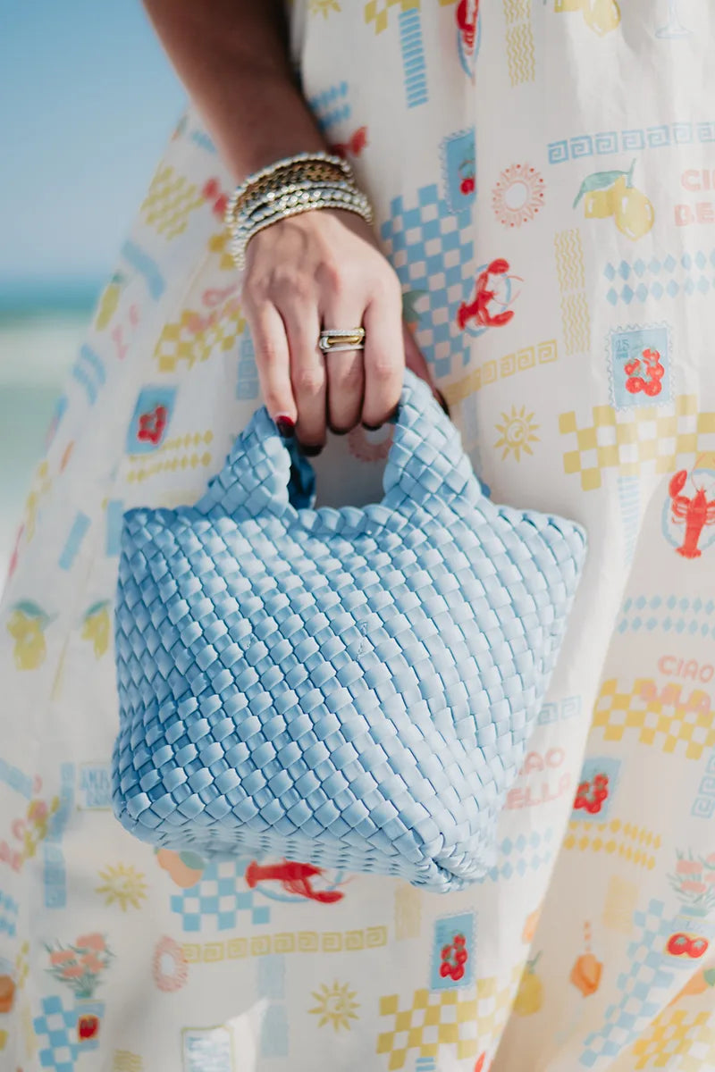 Light Blue Wholesale Bucket Bag Crossbody