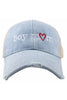 Boy Mom (Red Heart) Denim Wholesale Trucker Hat
