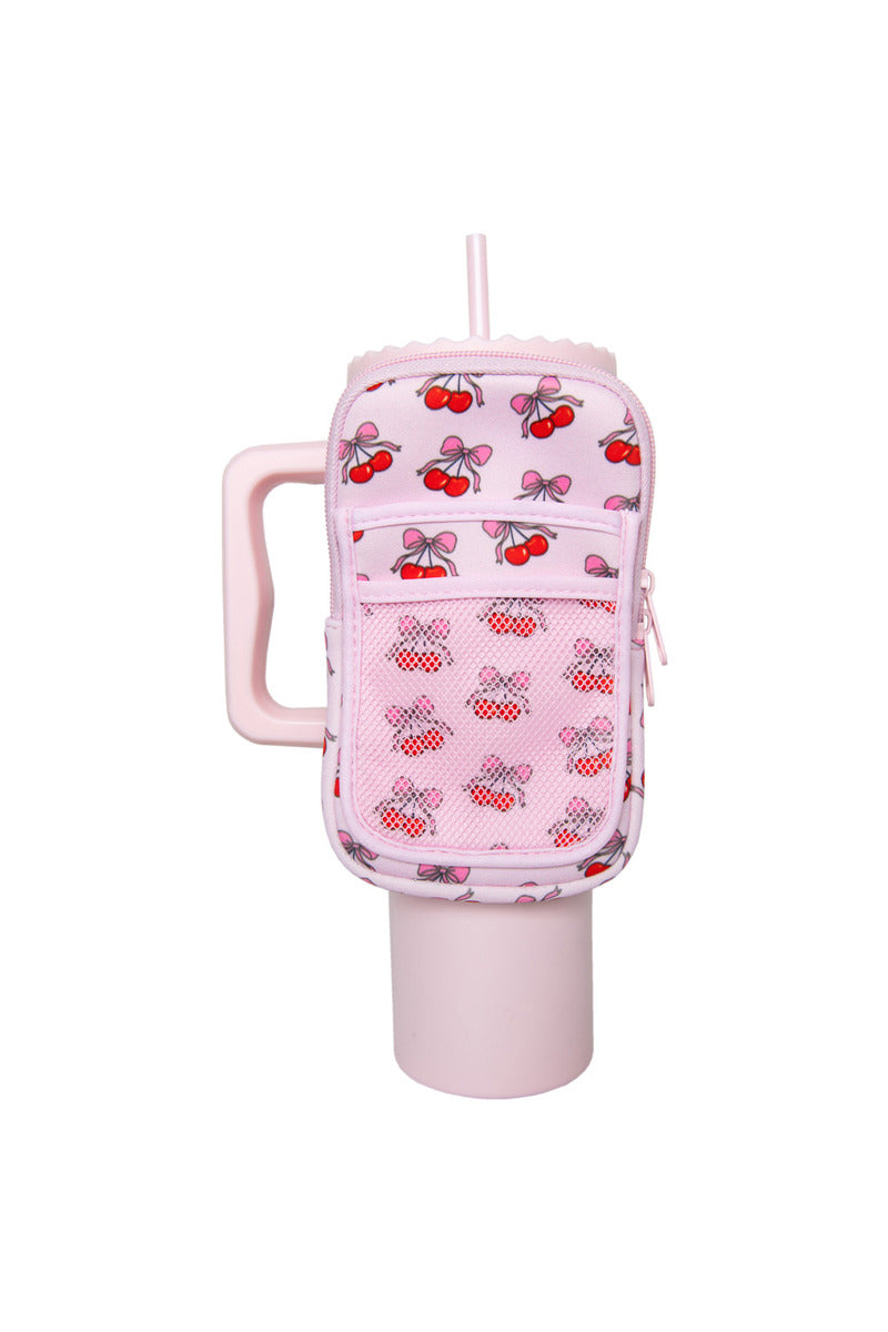 Cherry Bow Wholesale Tumbler Pouch Bag