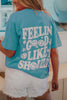 Feeling Good Like I Should Oversized Back Print Wholesale Tee