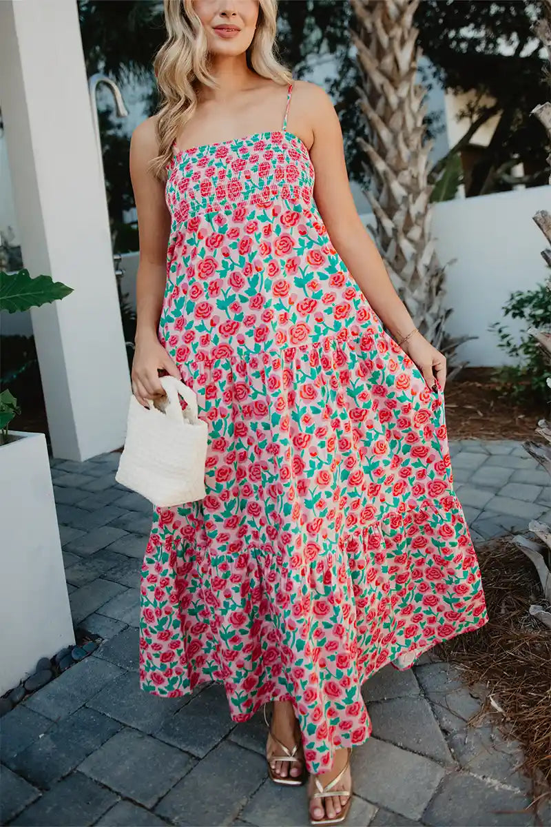 Whimsical Roses Wholesale Floral Dress