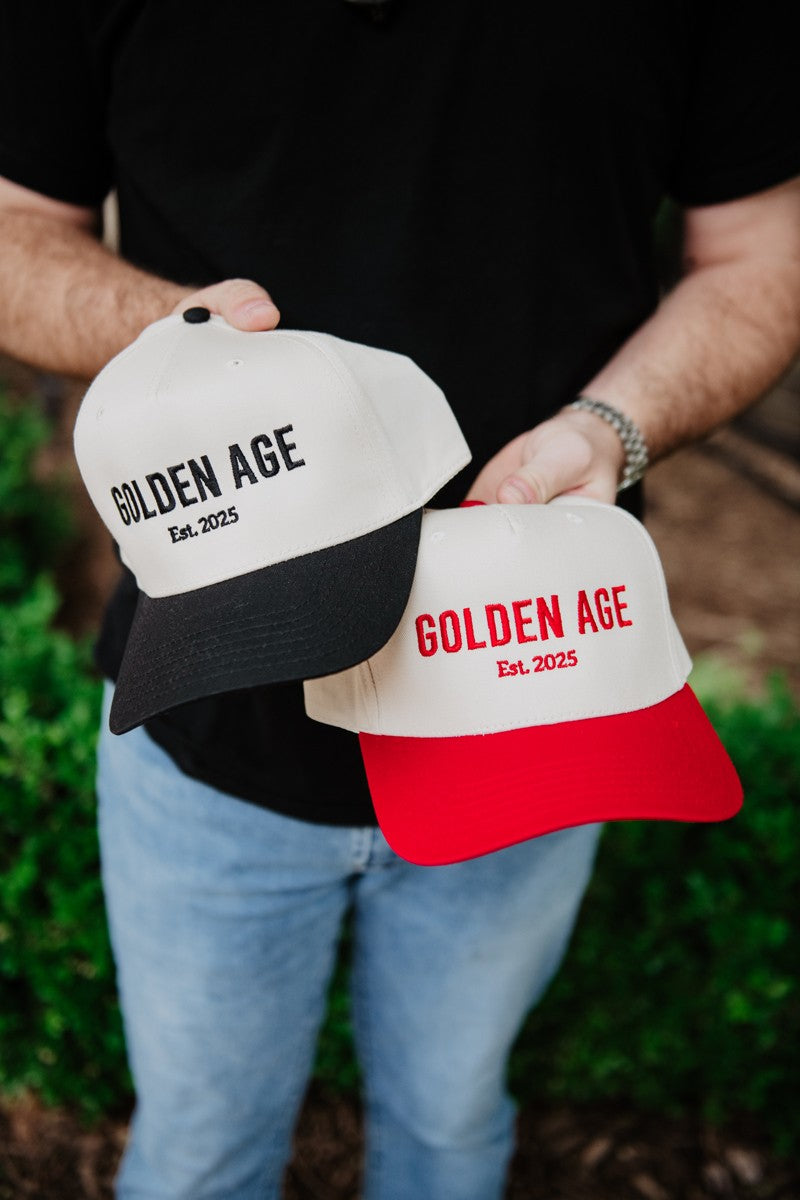GOLDEN AGE Est. 2025 Men's Trucker Hats Vintage