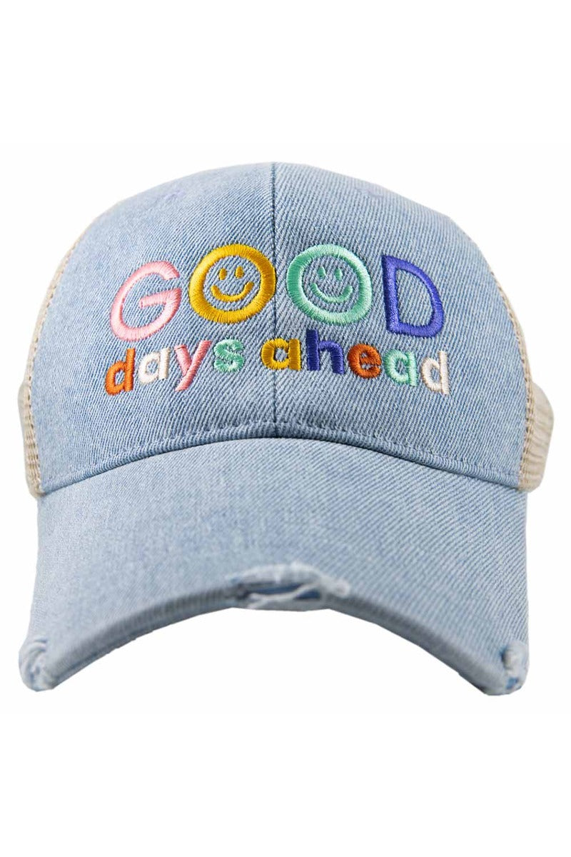 Good Days Ahead Wholesale Denim Trucker Hat