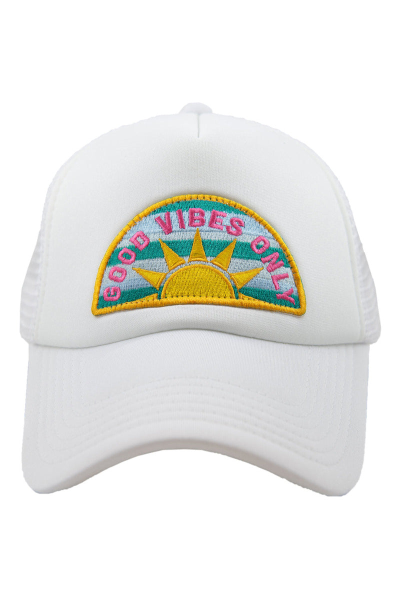 Good Vibes Only Patch Wholesale Women's Foam Hat