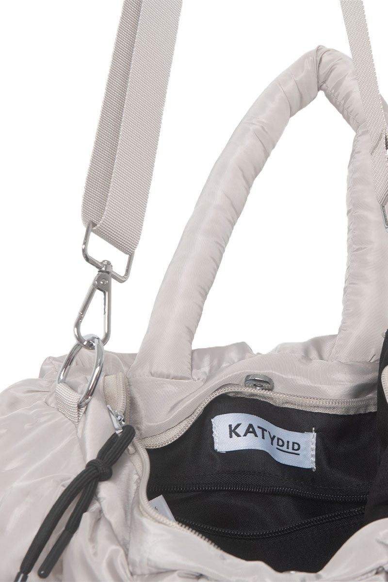 Sand Mini Quilted Puffer Tote