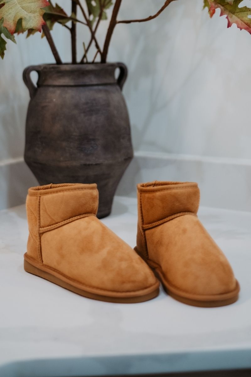 Chestnut Wholesale Fur Mini Boots for Women