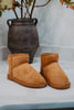 Chestnut Wholesale Fur Mini Boots for Women