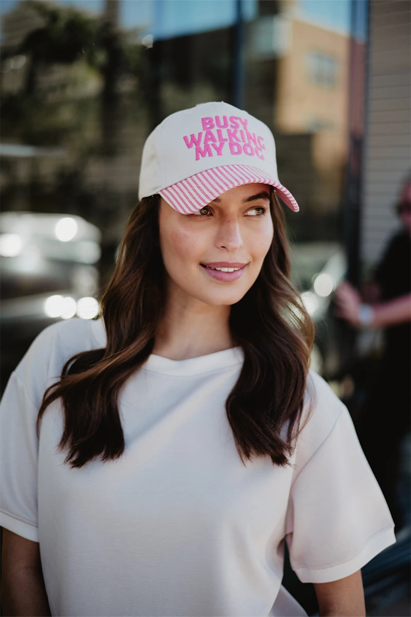 Busy Walking My Dog Wholesale Vintage Trucker Hats for Women