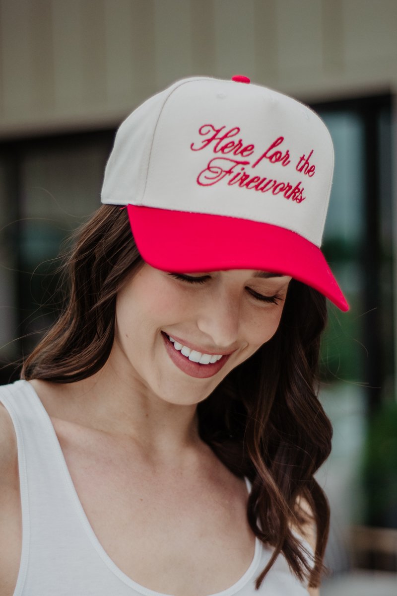 Here For The Fireworks Wholesale 4th of July Hat
