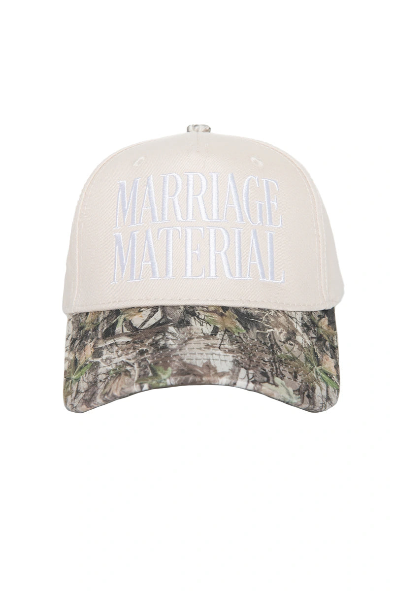 Marriage Material Wholesale Two-Toned Vintage Hat