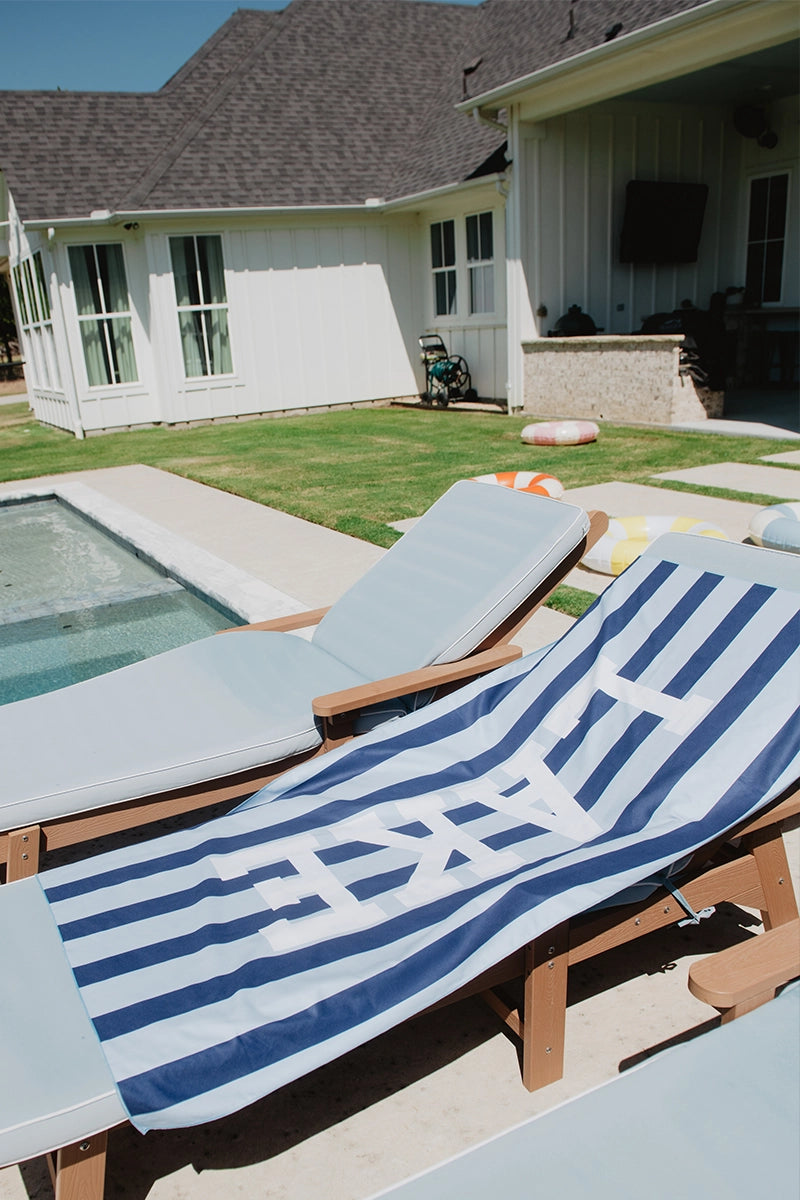 LAKE Stripes Sun Reversible Beach Towel