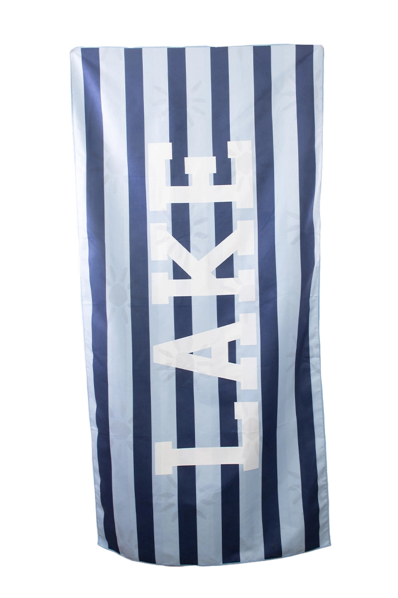 LAKE Stripes Sun Reversible Beach Towel