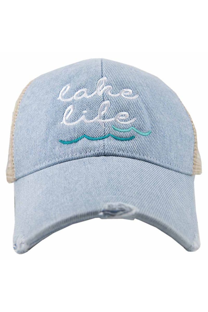 Lake Life (WAVES) Women's Denim Wholesale Trucker Hat