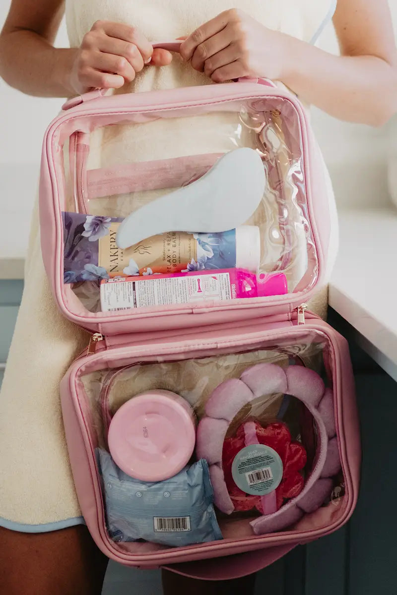 Light Pink Large Makeup & Toiletries Organizer Wholesale