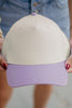 Light Purple and Tan Wholesale Vintage Trucker Hat
