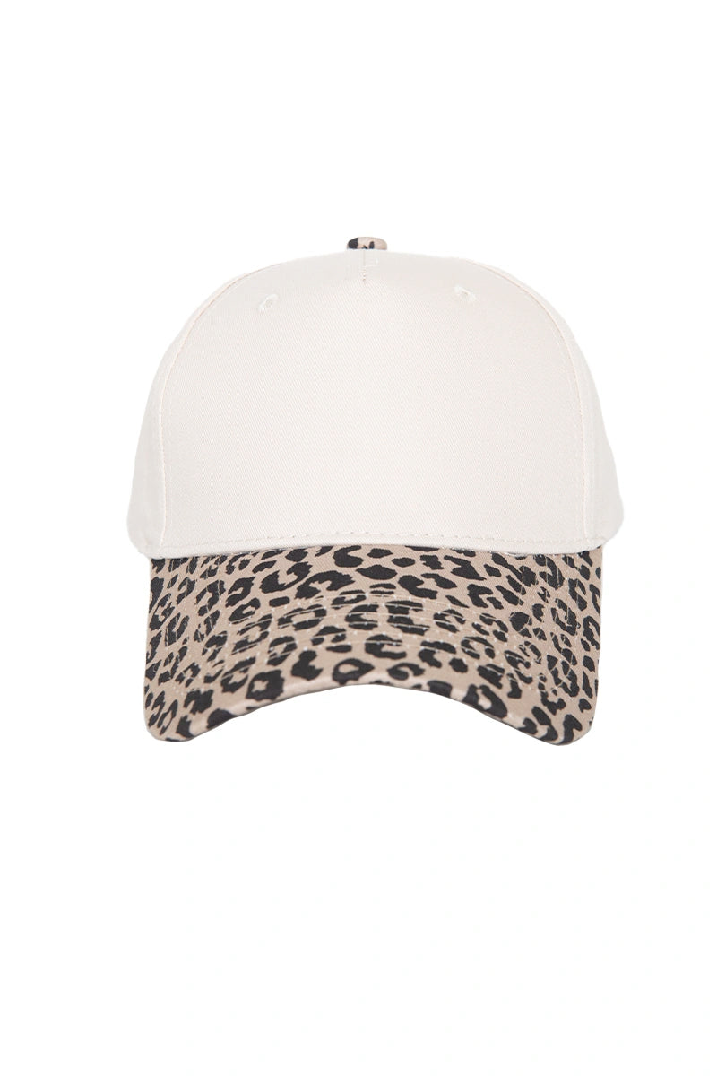 Leopard and Tan Wholesale Blank Vintage Hat