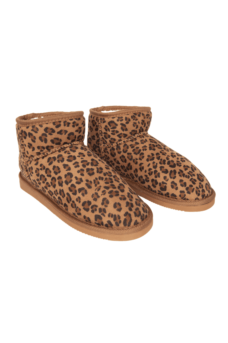 Leopard Print Fur Mini Ankle Wholesale Boots