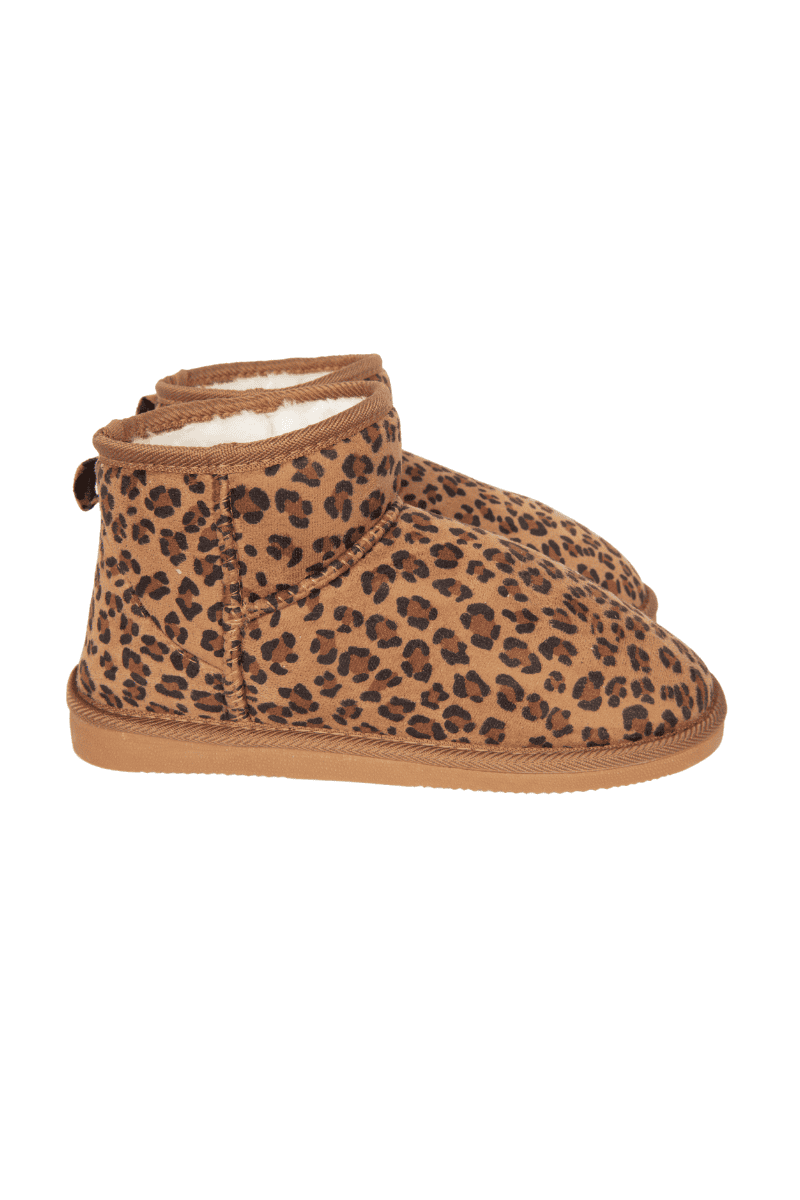 Leopard Print Fur Mini Ankle Wholesale Boots