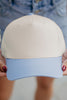 Light Blue and Tan Wholesale Two-Toned Vintage Hat