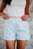 Light Blue Plaid Wholesale Boxer Shorts