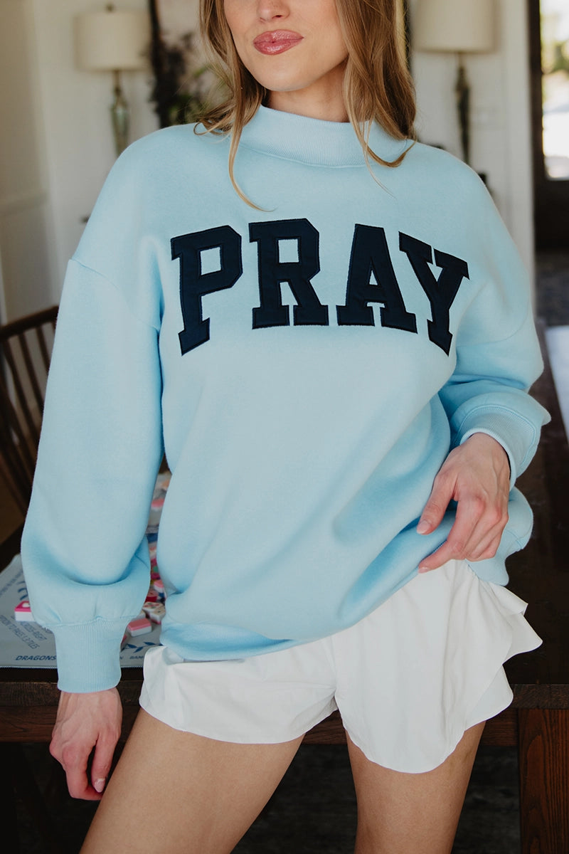 PRAY Mock Neck Sweatshirt Wholesale