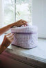 Light Purple Plaid Wholesale Cosmetic Bag